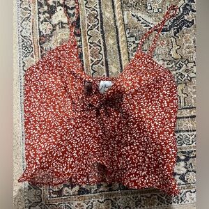 Princess Polly Red Floral Camisole